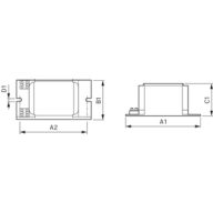 Dimension Drawing (with table) - BSN 250 L33-A2-TS 230V 50Hz