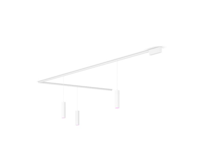 Gros plan de l'avant de Perifo kit de base pour plafond, en L (3 suspensions)