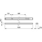 Dimension Drawing (without table) - RCS170 1C L1000 BK