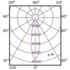 Light Distribution Diagram - 12PAR30S/EXPERTCOLOR RETAIL/F25/930/DIM