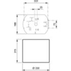 Dimension Drawing (without table) - DN570C LED20S/830 DIA-VLC-E C WH