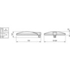 Dimension Drawing (without table) - BPP531 LED120-4S/830 II DM50 SRT IACZ-4-