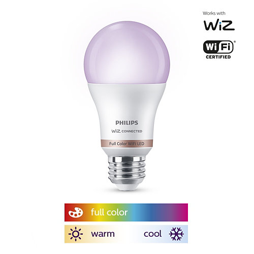 Philips LED Tunable Full Color Warm Cool Wi-Fi WIZ Smart Dimmable  60W Watt A19 