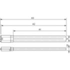 Dimension Drawing (with table) - CorePro LED PLL EM/Mains 12W 830 4P