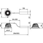 Dimension Drawing (without table) - DN588B LED6/840 PSU C D125 C WH WB GM