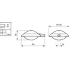 Dimension Drawing (without table) - BGP661 LED73-4S/830 I DW50 PC GR-2900 60