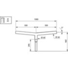  COMMODITY BRACKETS - 500 mm - 60 mm - 5° - RAL color