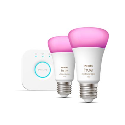 An image of product of the Starterkit: 2 E27 slimme lampen (1100)