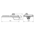 Dimension Drawing (without table) - BRP493 LED285/NW 200W 220-240V DM P7 GM