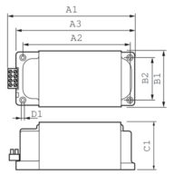 Dimension Drawing (with table) - BHL 1000 L78-A2 230/240V 50Hz HP-207