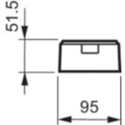 Dimension Drawing (without table) - LRH1070/00 SENSR SURFACE BOX