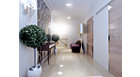 CoreLine SlimDownlight in use in a luxuary corridor