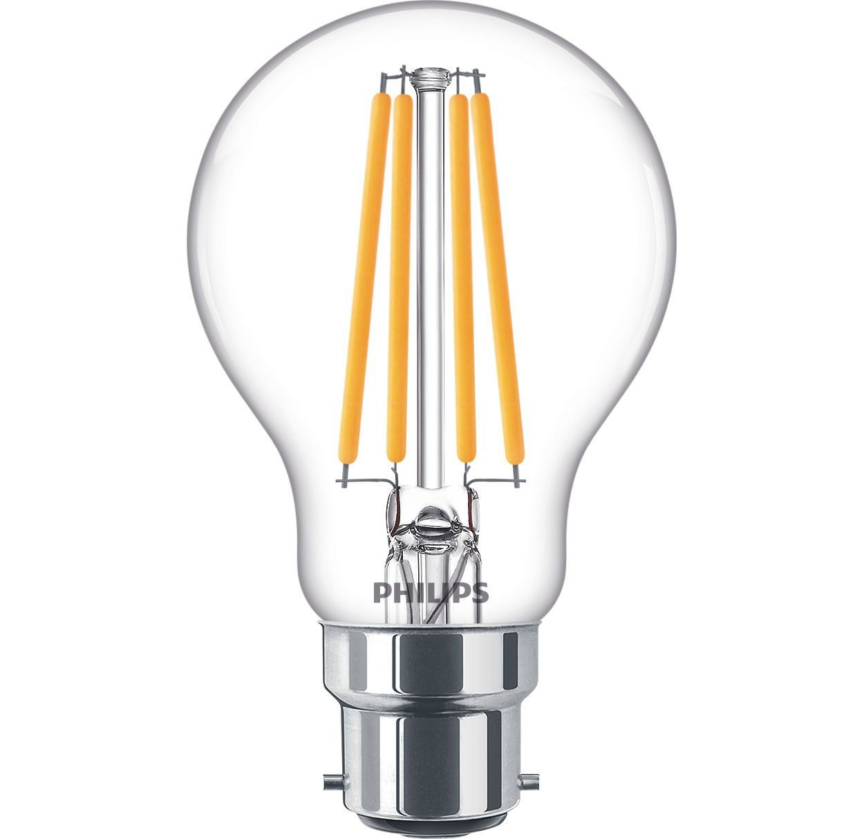 LED Filament-Lampe, transparent, 75W A60 B22 8718699762056 | Philips