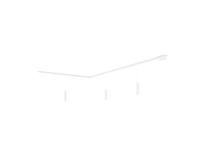 Gros plan de l'avant de Perifo kit de base pour plafond, en L (3 suspensions)