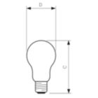  E27 A 60mm Clear