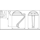 Dimension Drawing (without table) - BDP273 LED74-4S/830 DW10 CLO SRT SRB 62P