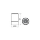 Dimension Drawing (without table) - DN397C LED12/840 PSD WH MB GM