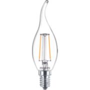 Philips (PHL) Led Filamentkaarslamp helder 25W BA35 E14