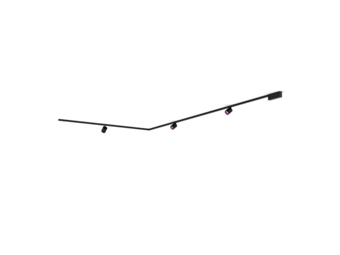 Gros plan de l'avant de Perifo kit de base pour plafond, en L (3 spots)