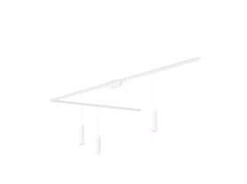 Perifo L-shaped ceiling base kit (3 pendants)