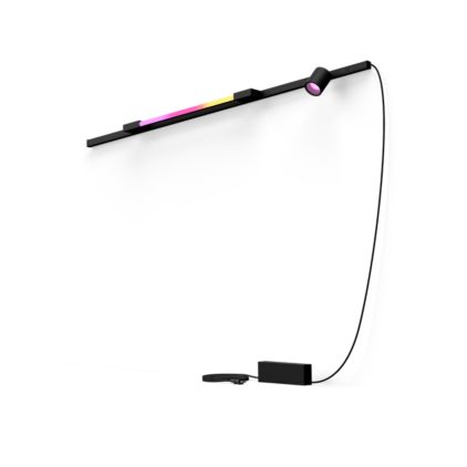 Close up of front of Perifo straight wall base kit (1 spot, 1 light tube compact)