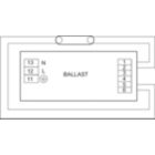 HF-E 1/2 28-35 TL5 II 220-240 50/60Hz, Wiring Diagram 1 Lamp TP-913713042800