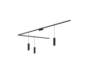 Perifo L-shaped ceiling base kit (3 pendants)