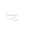 Dimension Drawing (without table) - ZCP383 L100 glare shield (15 pcs)