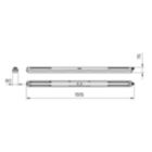 Dimension Drawing (without table) - WT198C LED60S/840 PSU L1500