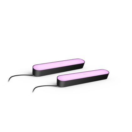 Close up of front of Bundle: Play light bar (Black) + extension