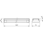 Dimension Drawing (without table) - LL612X LED61S/840 PSD WB 7 WH