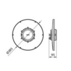 Dimension Drawing (without table) - BY718P LED100/CW PSU NB