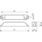 Dimension Drawing (with table) - HF-M BLUE 124 LH TL/TL5/PL-L 230-240V
