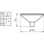  TOWNGUIDE PERF CLASSIC CONE - LED module 5000 lm - Distribution medium - Polycarbonate bowl/cover clear - Post-top for diameter 62 mm