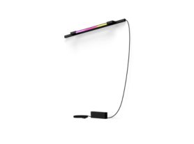 Perifo Basis-Set gerade Wandleuchte schwarz (1 Light Tube kompakt)