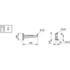  BATIO BRACKETS - 600 mm - 60 mm - 5° - RAL color