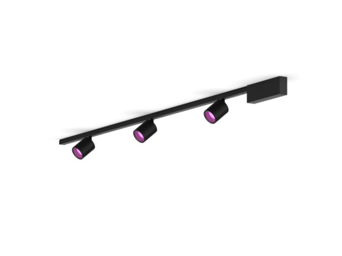 Gros plan de l'avant de Perifo kit de base pour plafond, droit (3 spots)
