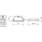 Dimension Drawing (without table) - DN472B LED20S/840 WIA-E C WH PCC P