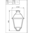 Dimension Drawing (without table) - BDP768 LED50/830 II DM50 MK-BK FG BALL 3