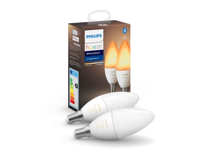 An image of product of the Hue White ambiance Dwie sztuki, E14