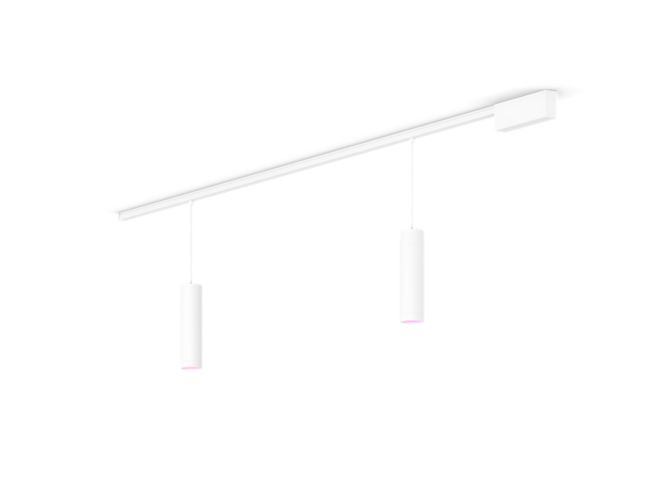 Gros plan de l'avant de Perifo kit de base pour plafond, droit (2 suspensions)