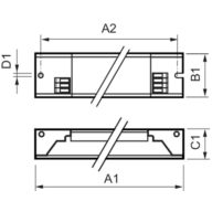 Dimension Drawing (with table) - HF-P 218/236 TL-D III 220-240V 50/60 Hz