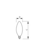  Candelabra Screw B10 1/2 Clear