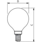  Candelabra Screw G16.5 Clear