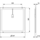 Dimension Drawing (without table) - RC132V G5 34S/830 WIA W60L60 NOC W3
