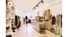Boutique shop with a walking woman