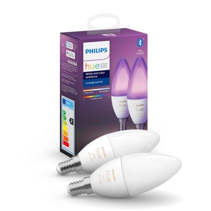 An image of product of the Hue White and color ambiance Dwie sztuki, E14