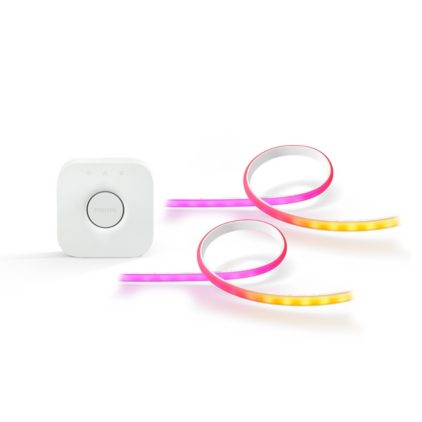 Close up of front of Bundle: Ambiance gradient lightstrip + extension + Bridge