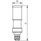 Dimension Drawing (with table) - MAS LED SON-T EM 9Klm 50W 740 E40
