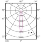 Light Distribution Diagram - Master LED PAR30L 40W 15D 840